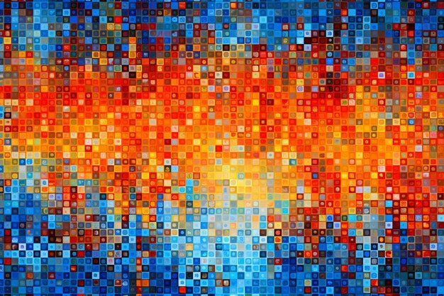 Vibrant pixel mosaic pixel background photo