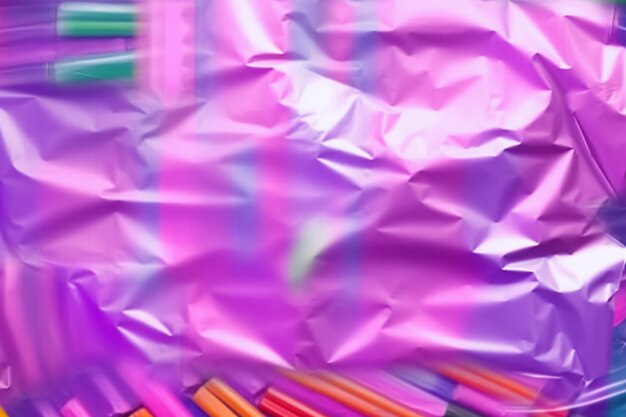 Vibrant plastic bag texture ai generative