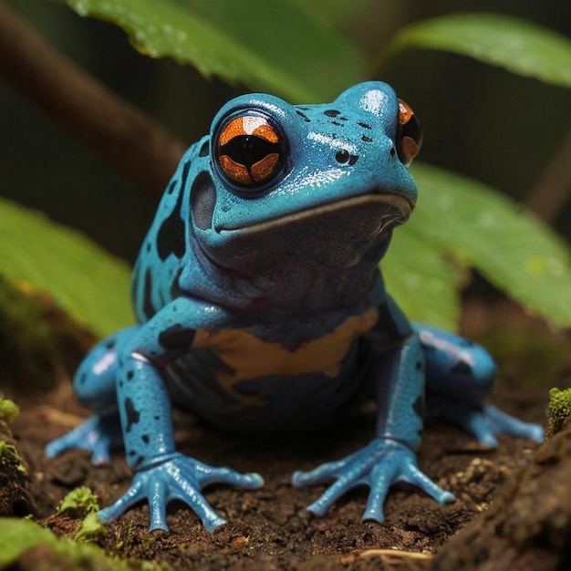 Vibrant Poison Frog Exploring Natures Colorful Amphibians Generated by AI