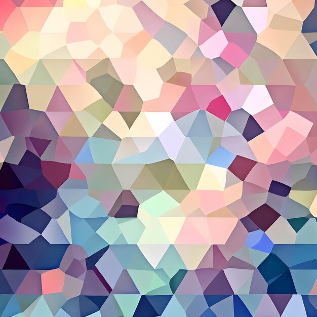 다채로운 패턴과 디지털 우아한 질감으로 활기찬 다각형 배경