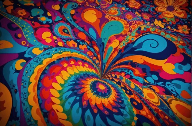 Vibrant Psychedelic Pattern