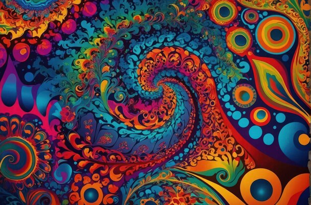 Vibrant Psychedelic Pattern