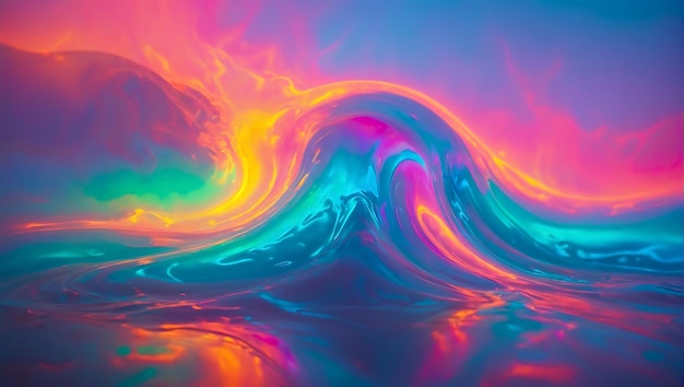 Vibrant Rainbow Aesthetic Gradient Abstract Background