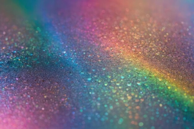 Photo vibrant rainbow glitter background