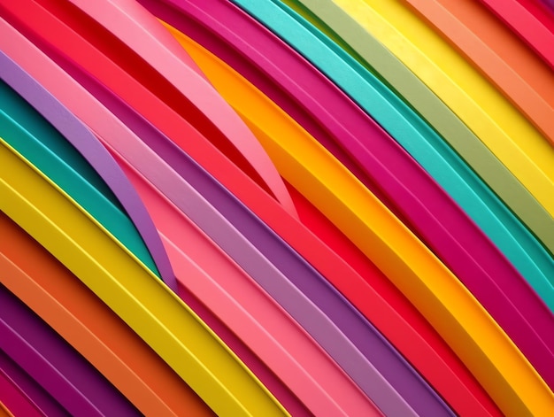 Vibrant Rainbow Paint Design