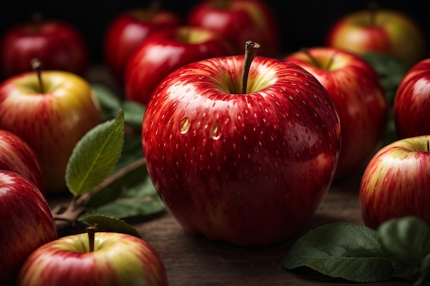 Vibrant Red Apple