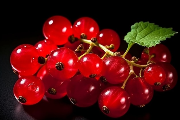 A vibrant red currant