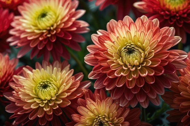 Vibrant Red Gerbera Daisies