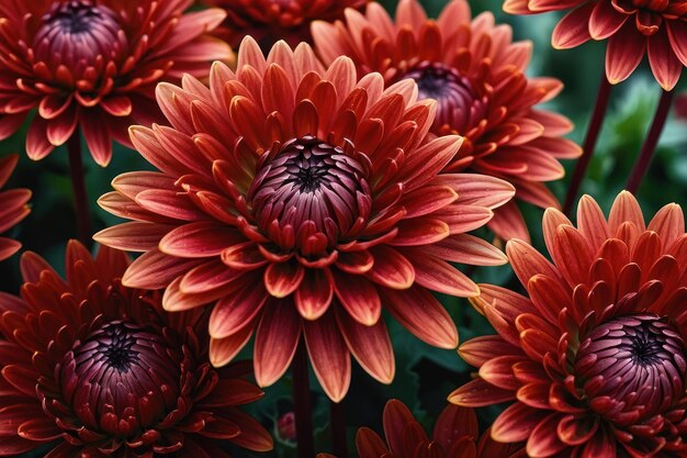 Foto margherite rosse vivaci di gerbera