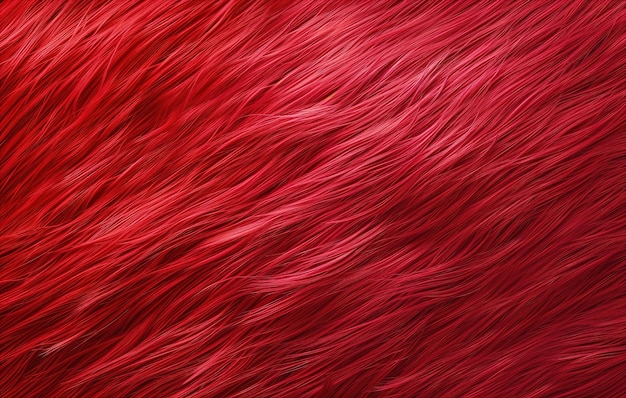 Vibrant red textured background detailed and dynamic flowing red strands creating a visually