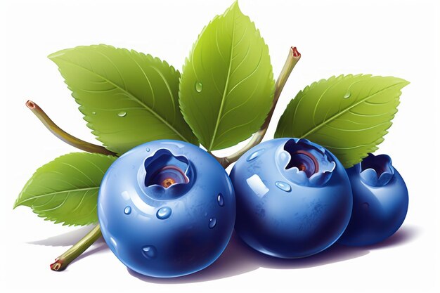 Vibrant and refreshing clipart blueberries captured in 32 aspect ratio
