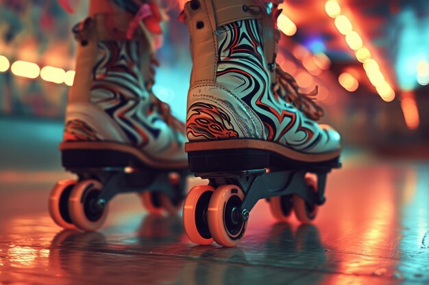 Photo vibrant roller derby champion patterns