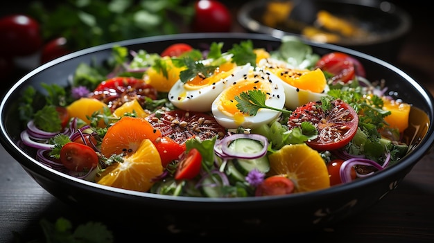 Vibrant Salad CloseUp Fresh and Nutritious