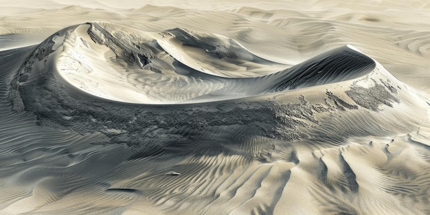 Vibrant Sand Dunes Resembling Natures Ecological Balance