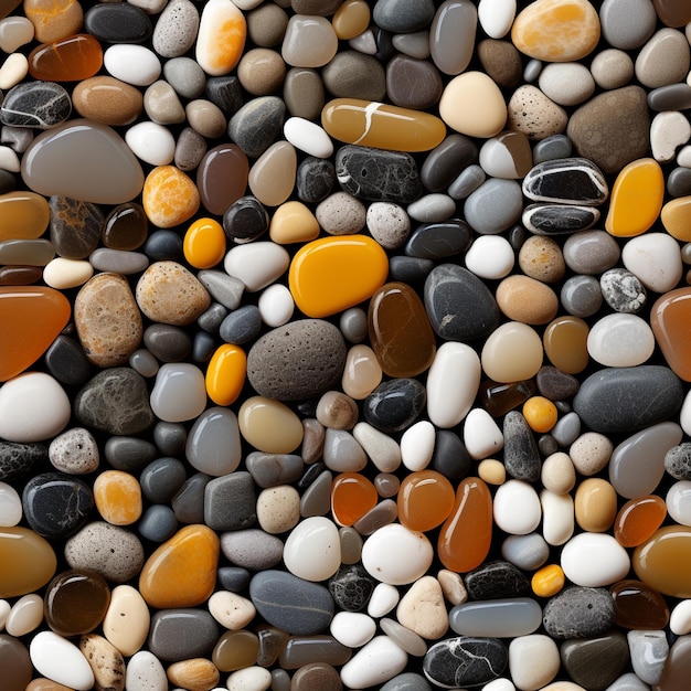 Photo vibrant seamless pattern of colorful rocks stacked on top of each other