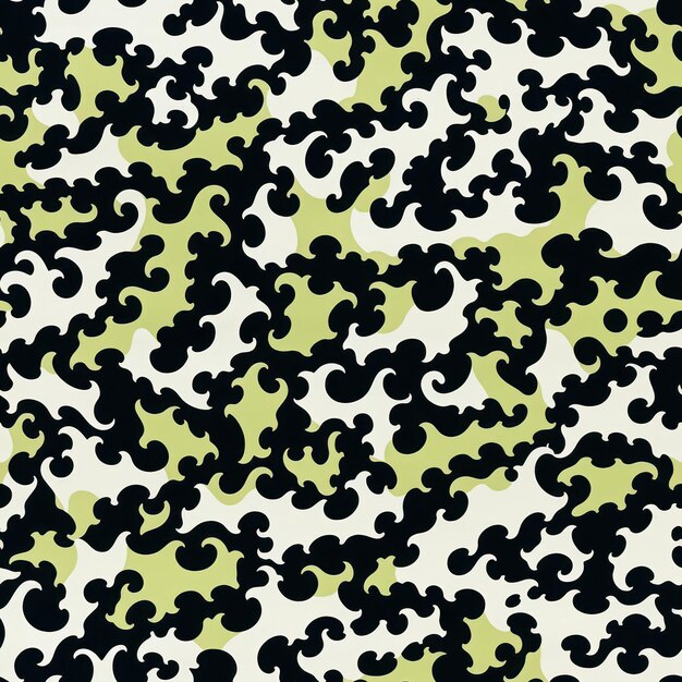 Vibrant Slime Green Background with Abstract Patterns AI Generated