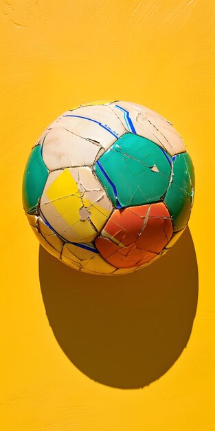 Photo vibrant soccer ball