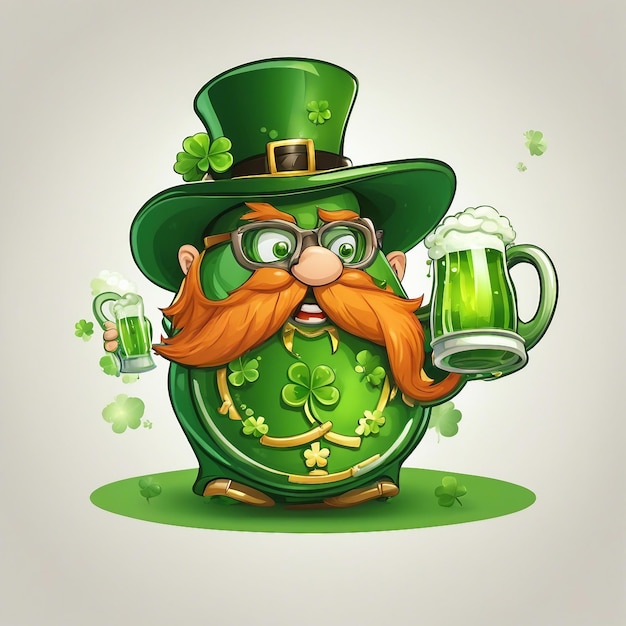 Foto vibrant st. patrick's day zie de leprechaun legende