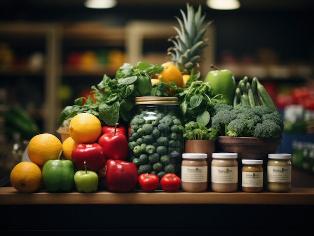 다채로운 채소와 함께 생동감 넘치는 죽은 생명 (Vibrant Still Life with Colorful Vegetables)