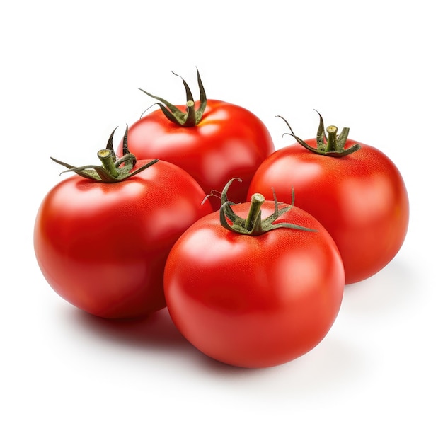 Живые сочные, демонстрирующие идеальные тропические помидоры в профессиональной фотографии продукта на P