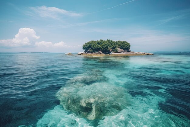 Vibrant Summer on a Maldives Island An Unforgettable Landscape of Rocks Beaches Sky and Sea