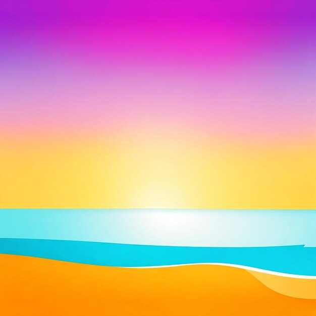 Photo vibrant summer ombre background