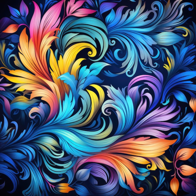 vibrant summer pattern