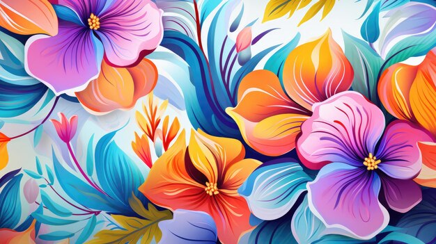 Vibrant summer pattern