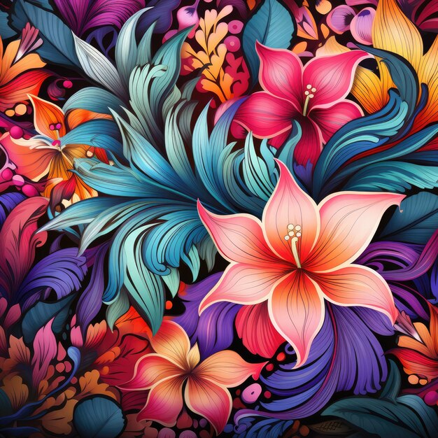 vibrant summer pattern