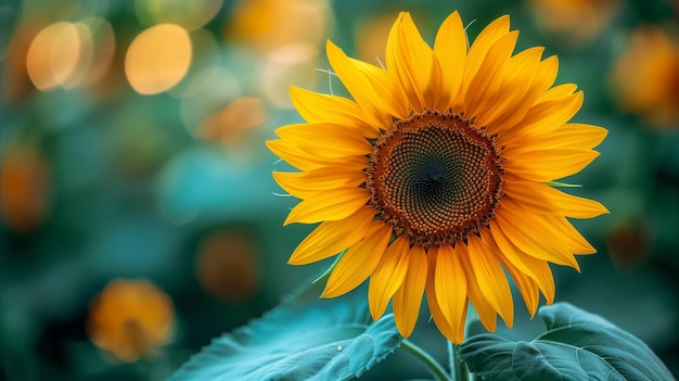 Vibrant Sunflower Blooming in a Summer Garden