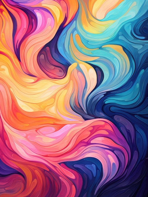 Vibrant Swirls Captivating Phone Background with a Burst of Colors