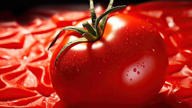 Vibrant top tomato red