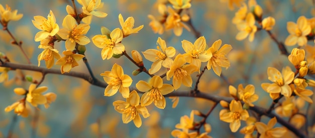 Vibrant Tree With Yellow Flowers
