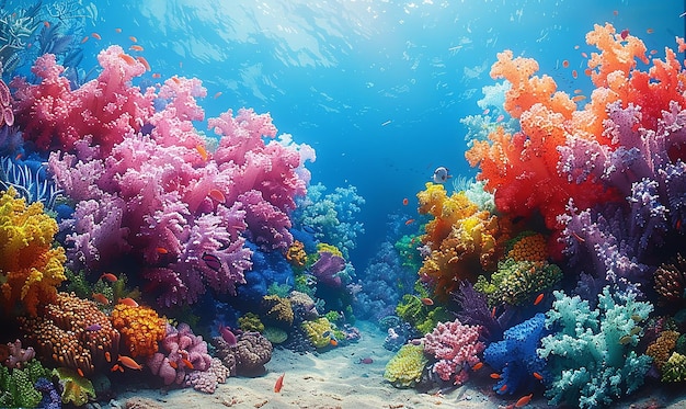 Vibrant Tropical Coral Reef