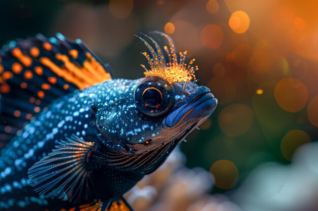 Photo vibrant tropical fish in natural habitat underwater marine life with vivid colors and details