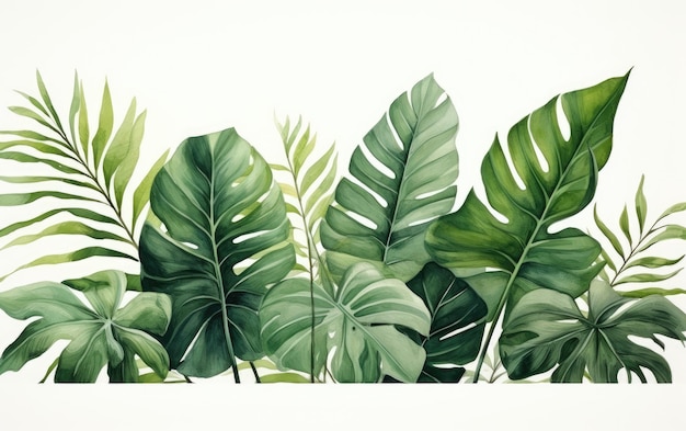 Vibrant Tropical Leaves