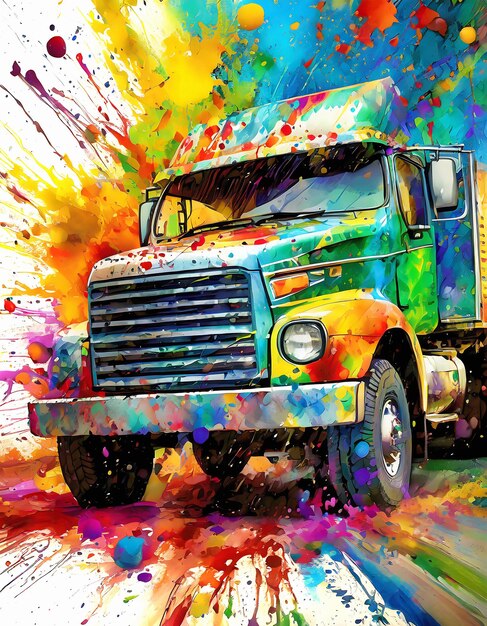 Vibrant truck