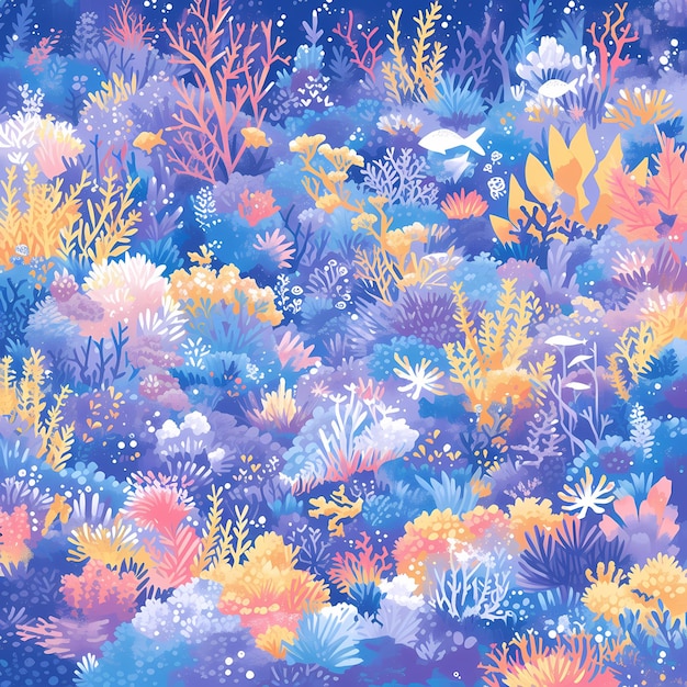 Vibrant Underwater Ecosystem Stock Image