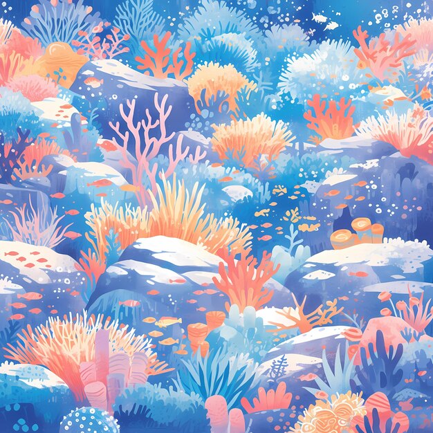 Vibrant Underwater Fantasy World