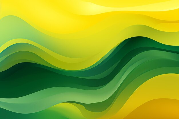 Vibrant vector art abstract green and yellow background ar 32