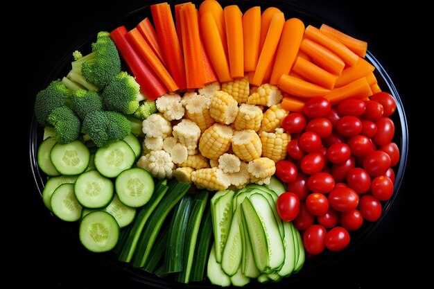 Vibrant Veggie Medley on Plate