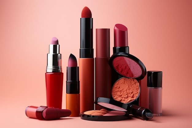 Vibrant and Versatile A Spectacular Collection of Decorative Cosmetics Unveiled on a Captivating Co