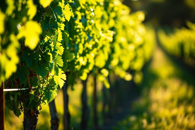 Vibrant vineyard voyage green abstract background photo