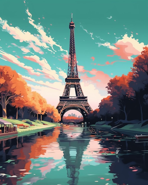 Vibrant Vistas A Delightful Collection of Flat Illustrations