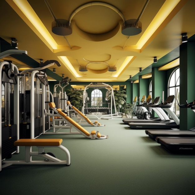 Photo vibrant vistas unveiling our high standard paige color male gym design