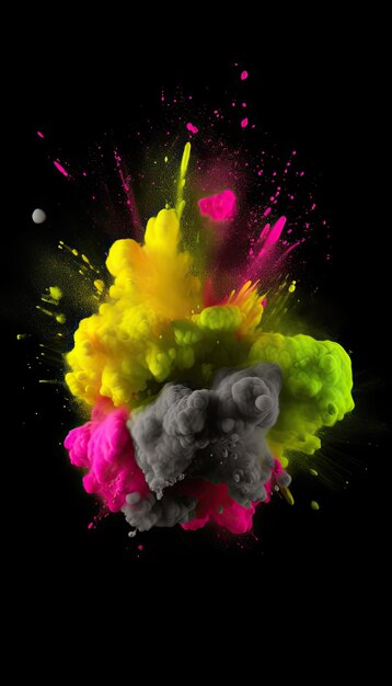 Vibrant Vortex The Colorful Explosion