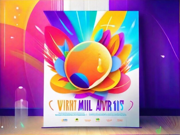 vibrant World Health Day Poster