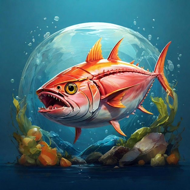 Vibrant World Tuna Day Celebration Illustration