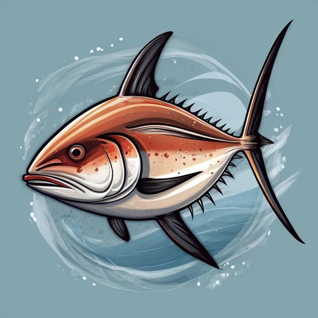 Photo vibrant world tuna day celebration illustration