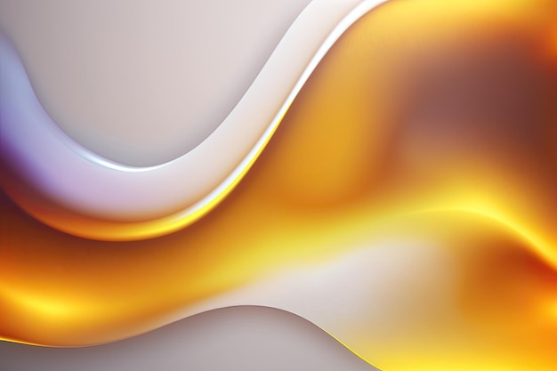 Vibrant yellow and white ocean wave up close Generative AI